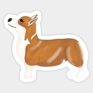 Welsh Corgi - Cartoon Sticker